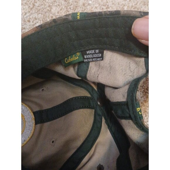 Cabela's Camouflage Logo Ball Cap Strapback Adjustable Hat - Picture 7 of 7